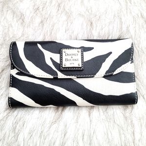 Dooney and Bourke Zebra print wallet